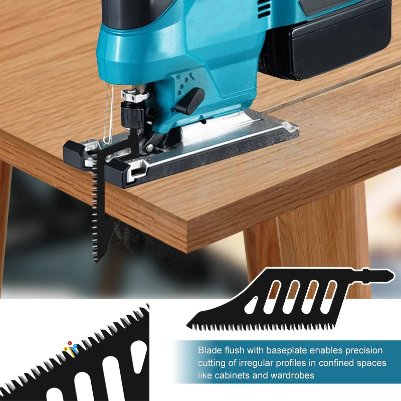 Полотно для лобзика с защитой от брызг и кривой, пильное полотно для тяжелых условий эксплуатации, быстроразрезное