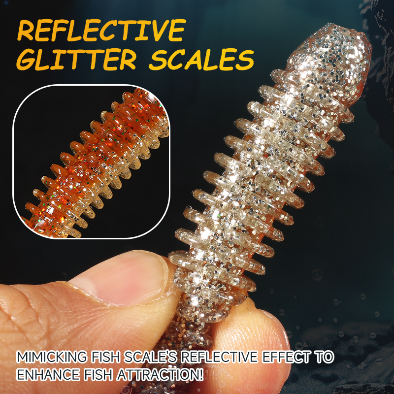 2023 HOT Impact Ring Shad Fishing Lure Soft 63mm 80mm 97mm Plastics Baits Swimbait Jigging LureBait perch Lures