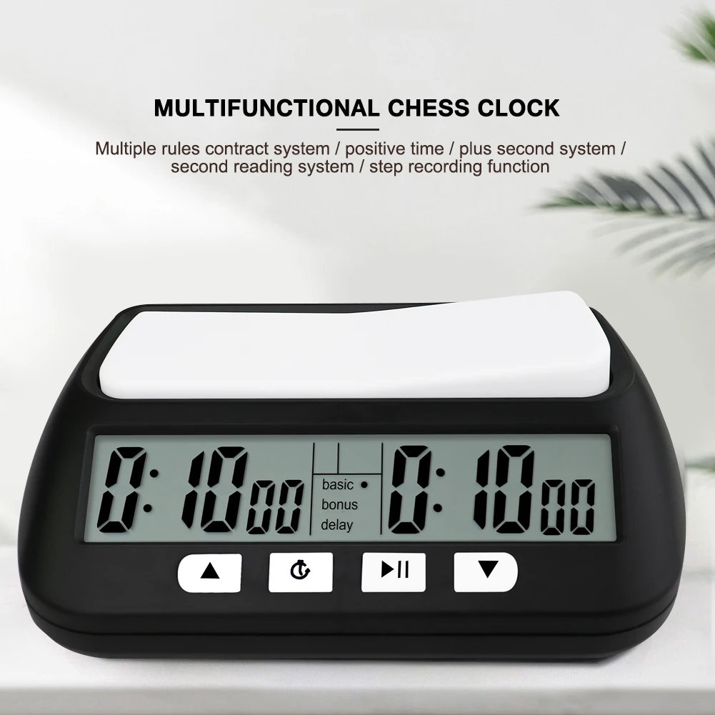 Professioneller Brettspiel-Timer, Count Up Down, Wettbewerb, Stundenzähler, Tischspiele, Schachuhr, digital, für internationales Schach