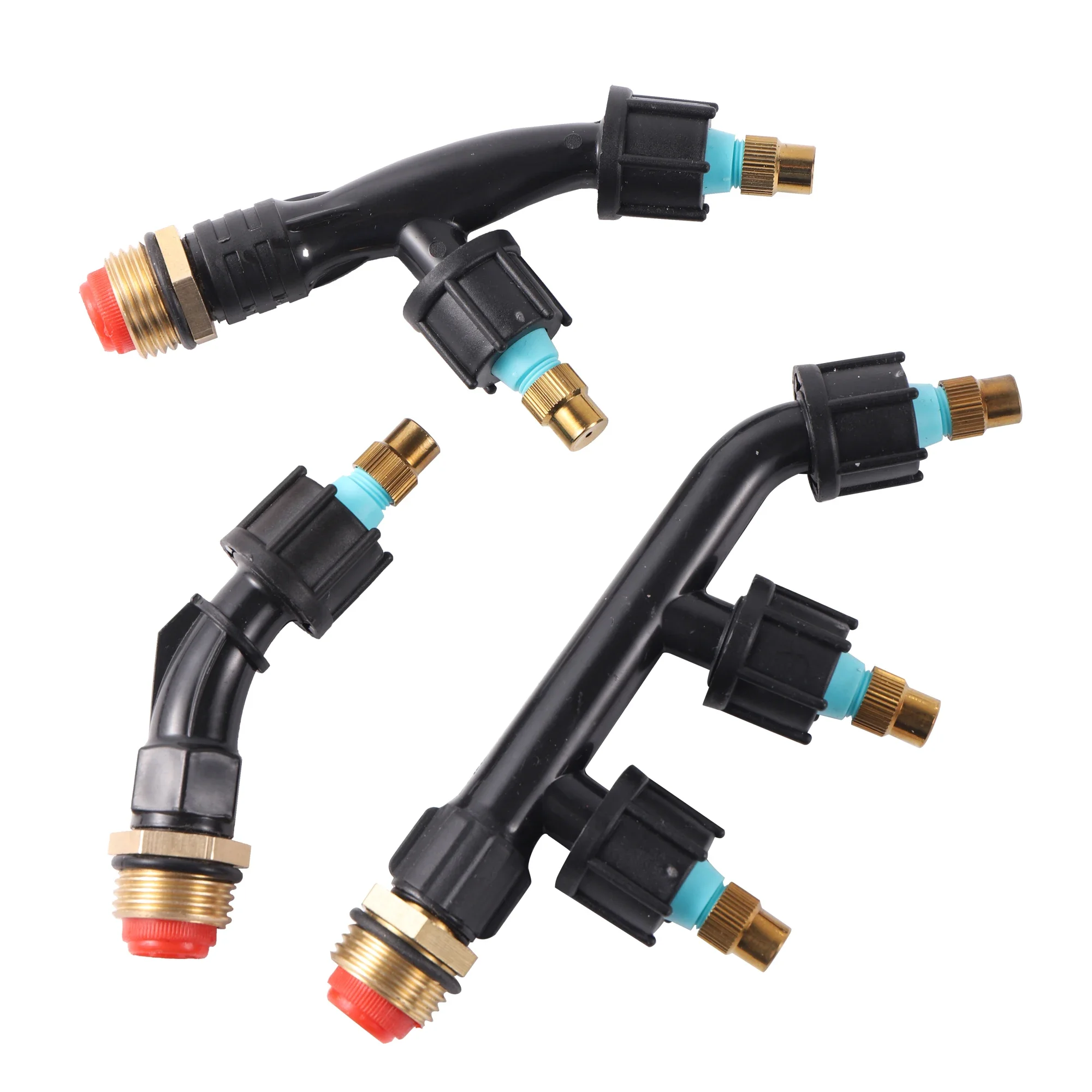 Bico pulverizador atomizador único/duplo/três cabeça de bico jardinagem plantas flores nebulização irrigação pulverizador ferramenta rega