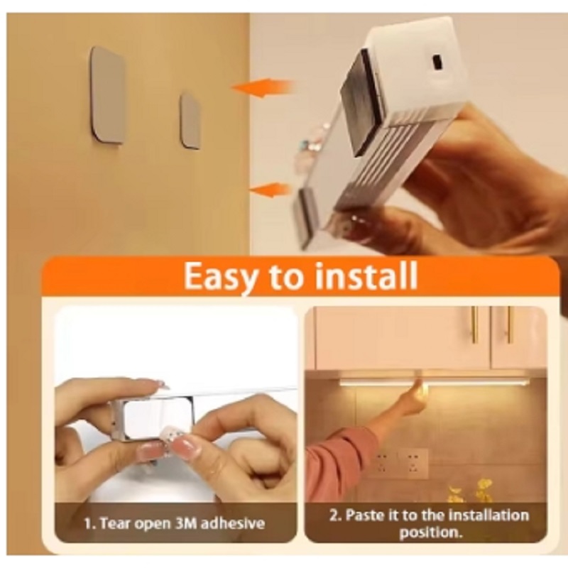 Motion Sensor Night Lights Wireless LED Lamp USB Rechargeable Magnetic For Wardrobe Room Closet Kitchen Aisle Tube Detector Bulb