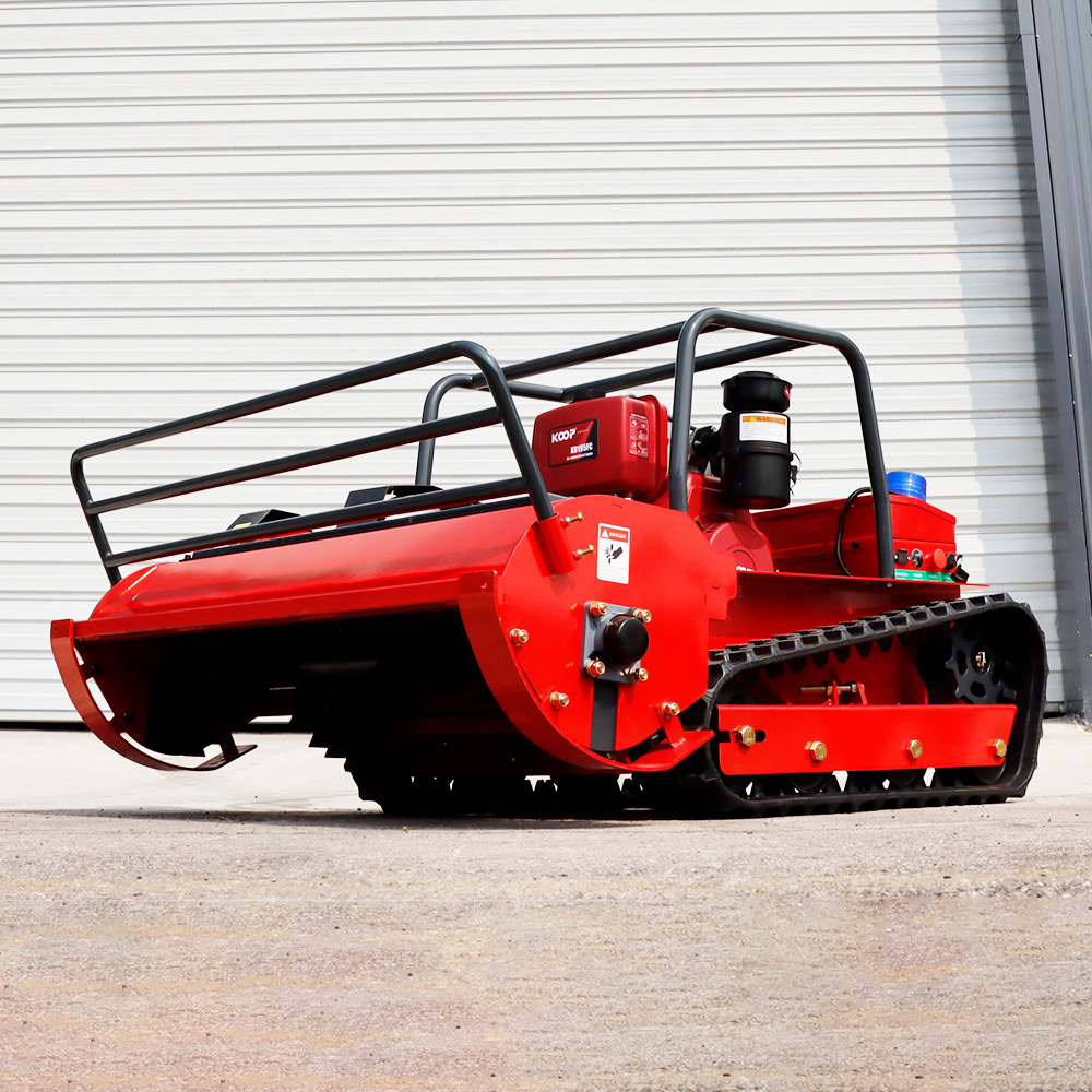 Высококачественная вездеходная дизельная газонокосилка с дистанционным управлением для небольших кустарных лесов с регулируемой высотой резки, газонокосилка