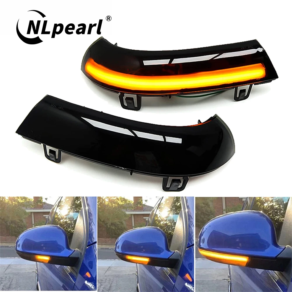 2 stuks Dynamische Blinker Voor VW GOLF 5 MK5 Jetta GTI Passat B5.5 B6 Sknda Superb B5 Sharan LED Richtingaanwijzer spiegel Indicator Licht