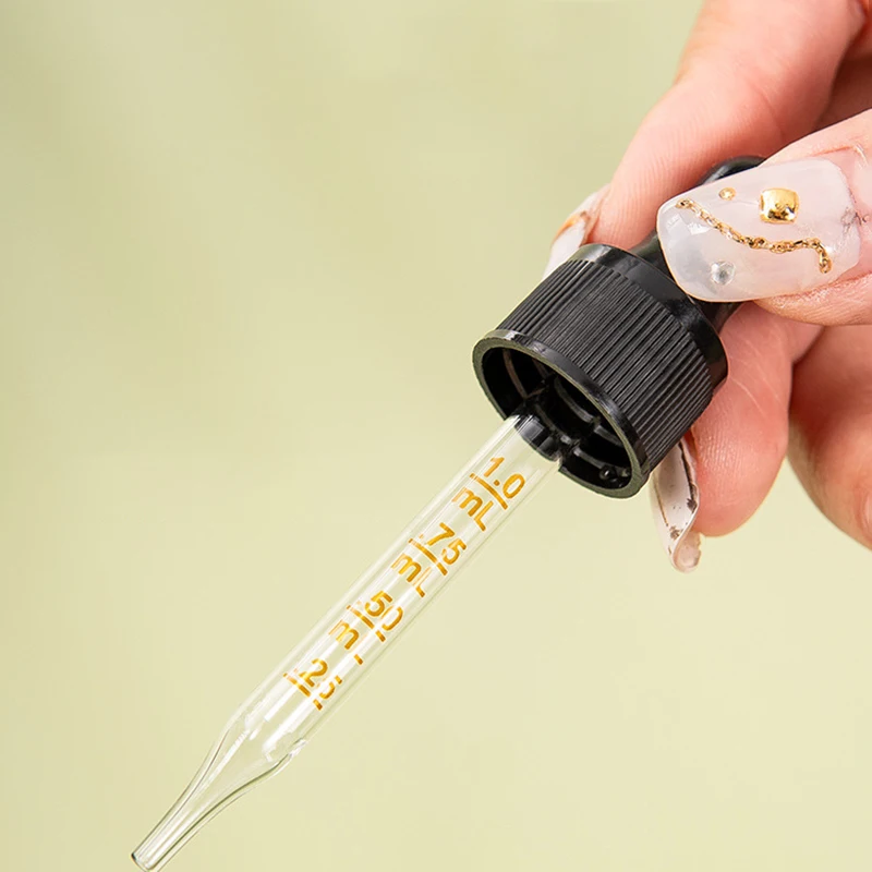 5ml-100ml Essential Oil Bottle With Scale Empty Dropper Bottle Amber Aromatherapy Liquid Glass Bottle Massage Pipette Bottles