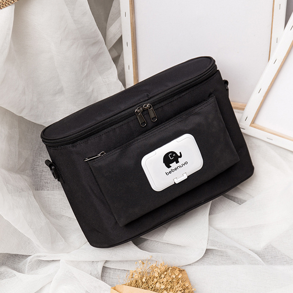Bolsa de pañales de dibujos animados para cochecito de bebé, bolsa organizadora, bolsas de pañales, cochecito, carrito, cesta, gancho, accesorios para cochecito