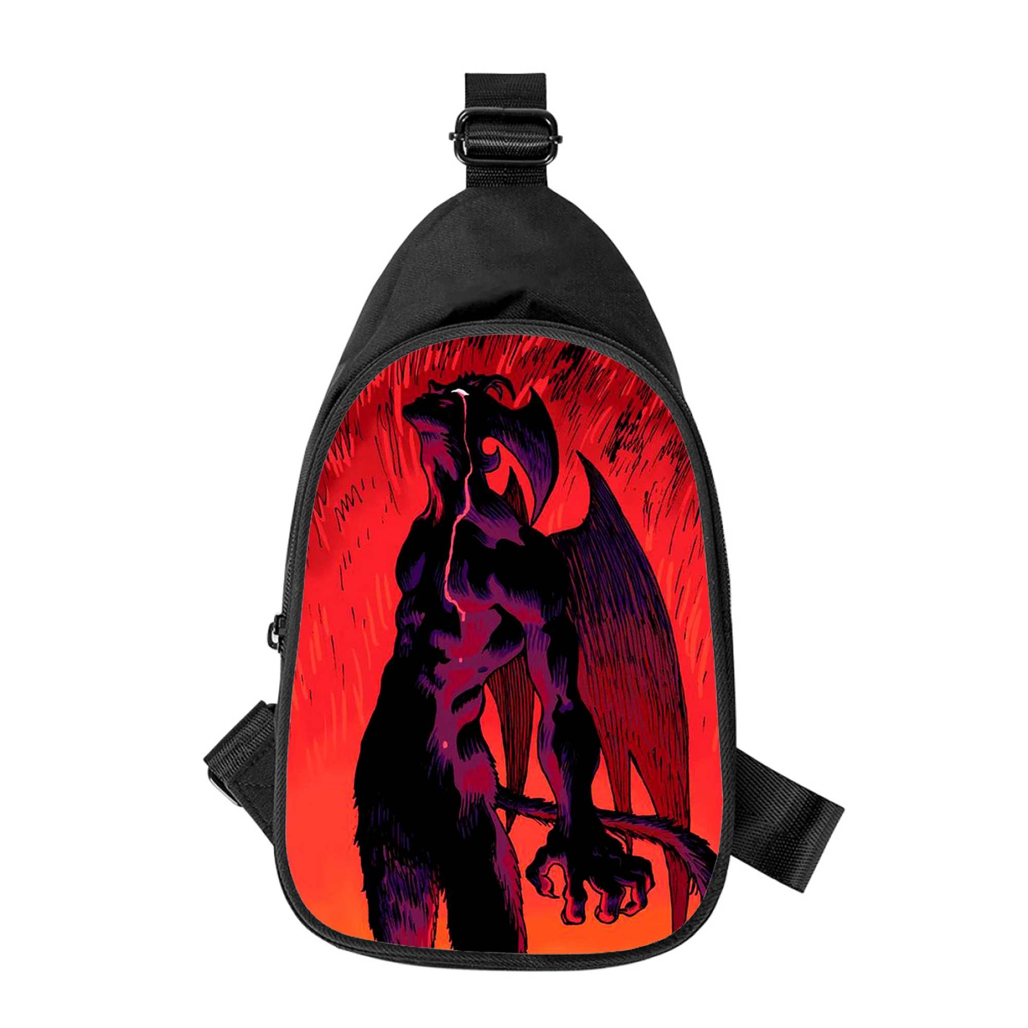 Devilman Crybaby Anime 3D-Druck neue Männer Kreuz Brusttasche diagonal Frauen Umhängetasche Ehemann Schule Hüft tasche männliche Brust packung