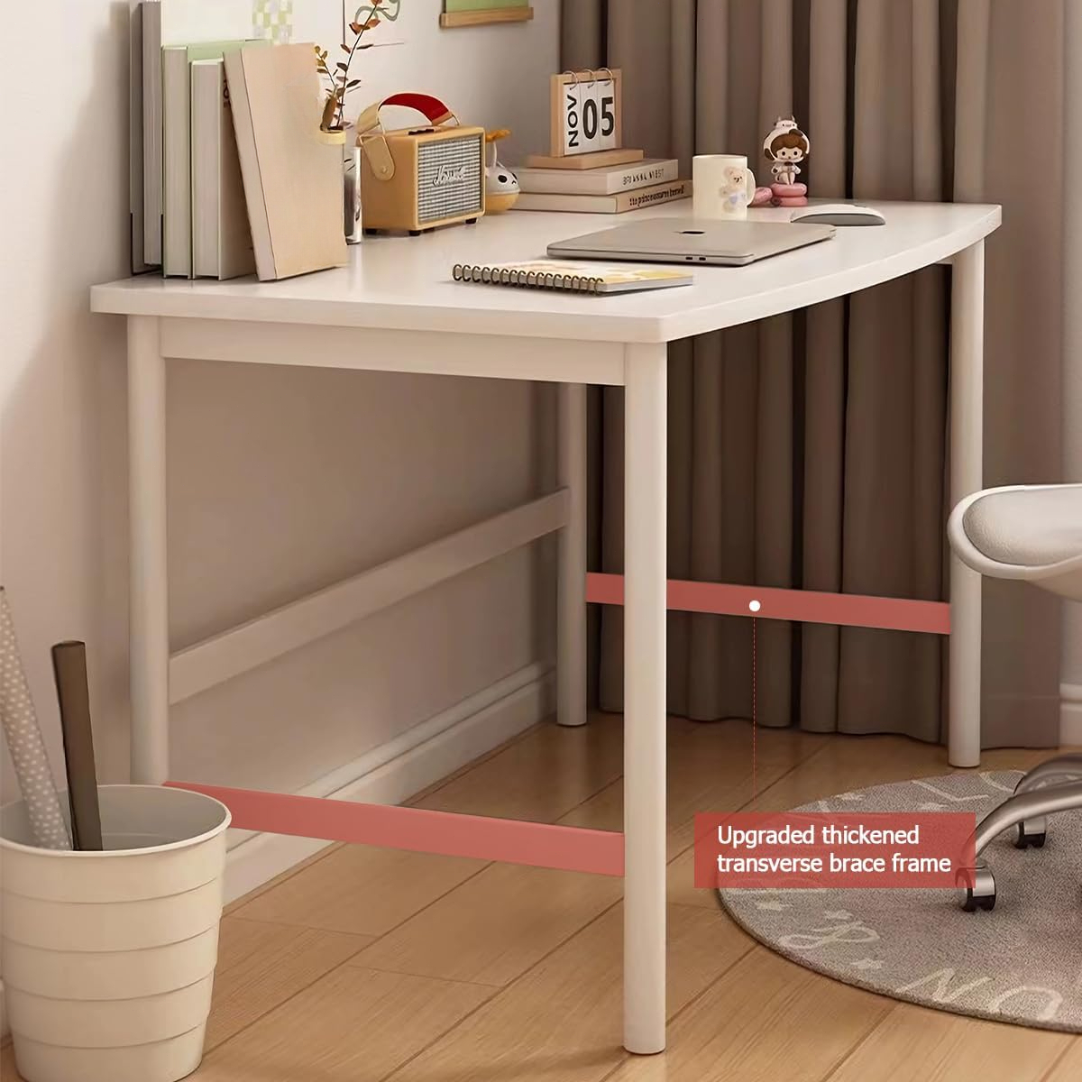 Small Computer Desk Simple Style Office Desk Study Work Table for Home Bedroom Writing Desk