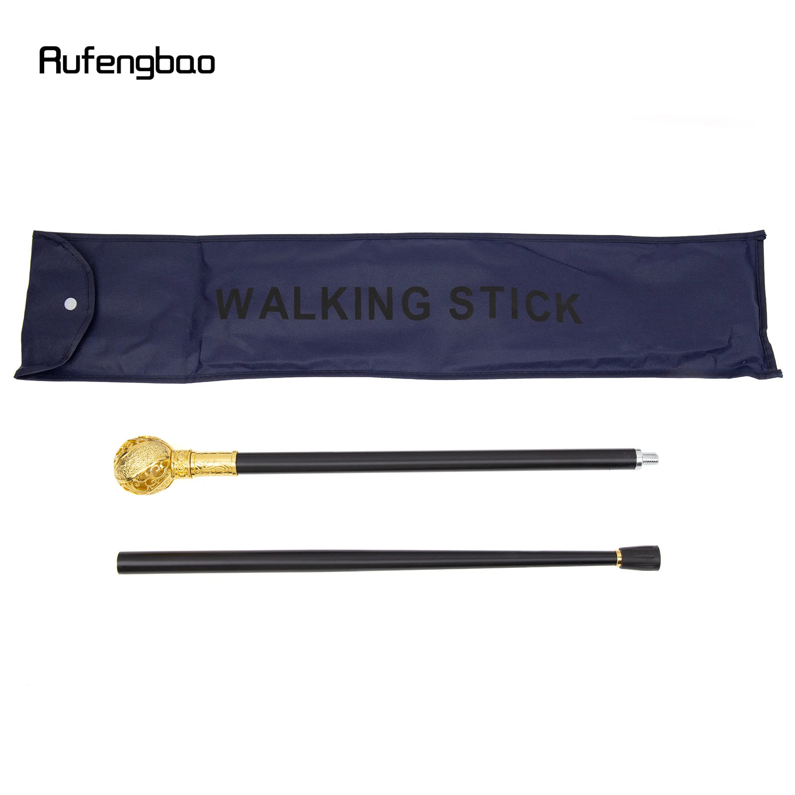 ดอกไม้สีทอง Ball Walking Cane แฟชั่นตกแต่งเดิน Stick สุภาพบุรุษ Elegant คอสเพลย์ Cane KNOB Crosier 94 ซม