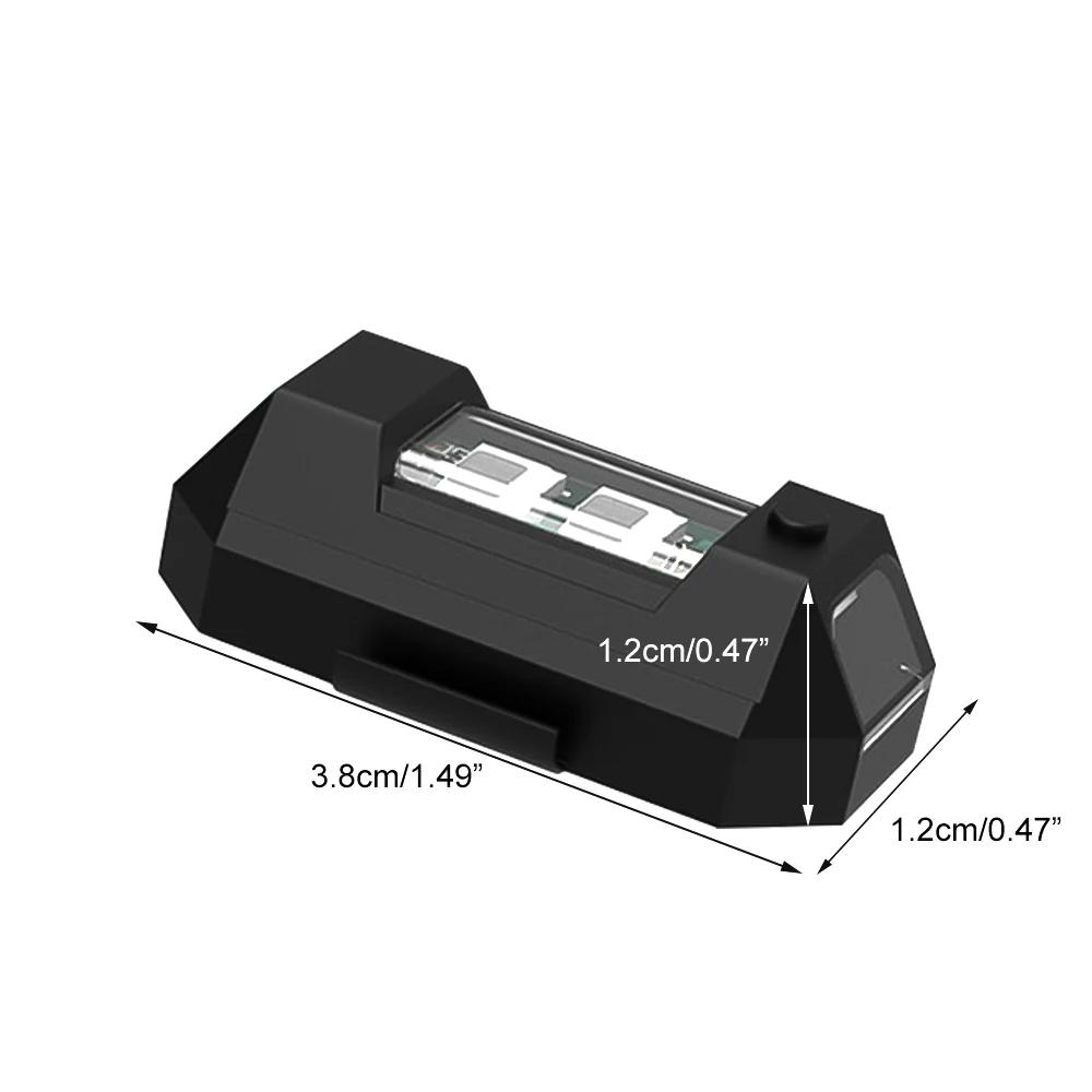 รถยนต์รถจักรยานยนต์ไฟจมูก S Trobe แสง USB LED ป้องกันการชนกันจักรยานเครื่องบินคืนบินมินิกระพริบเตือนสัญญาณไฟ