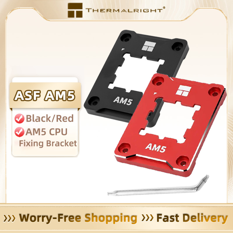 Thermalright ASF AM5 CPU cadre correcteur de flexion noir/rouge attache AMD support Anti-plage plaque de pressage CNC en aluminium