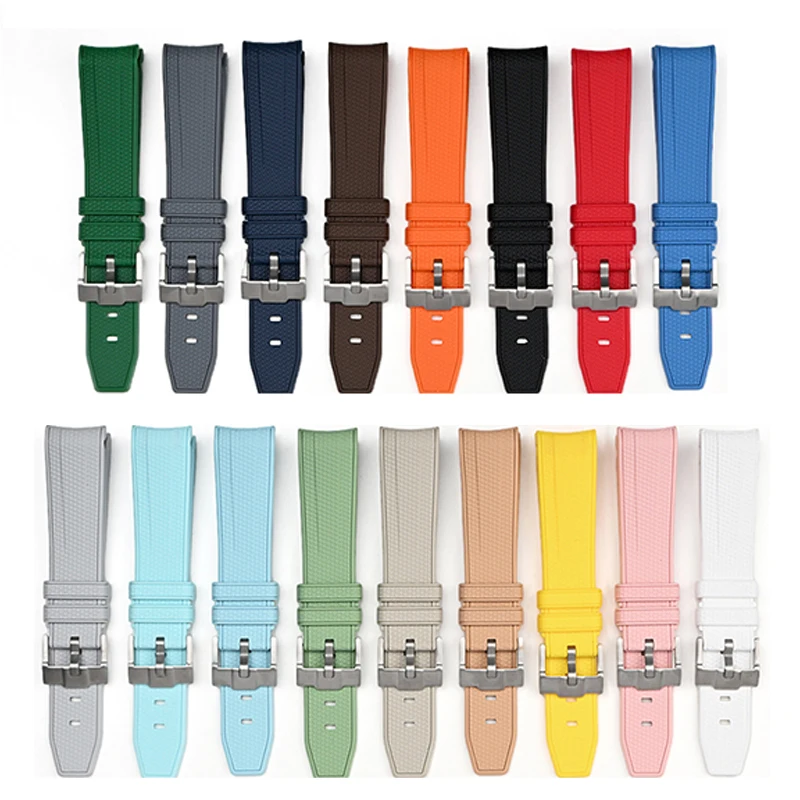 20 มม.สําหรับ Omega X Swatch Joint MoonSwatch ผู้ชายผู้หญิง Arc ปลายโค้ง TPU สร้อยข้อมือยางสําหรับ Rolex นาฬิกาเครื่องมือ