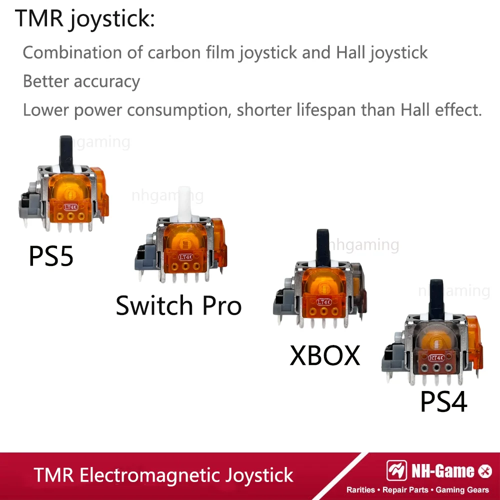 Joystick electromagnético TMR para PS5, módulo de Sensor de palo analógico 3D para mando de Xbox One, 10 Uds./20 piezas Uds.