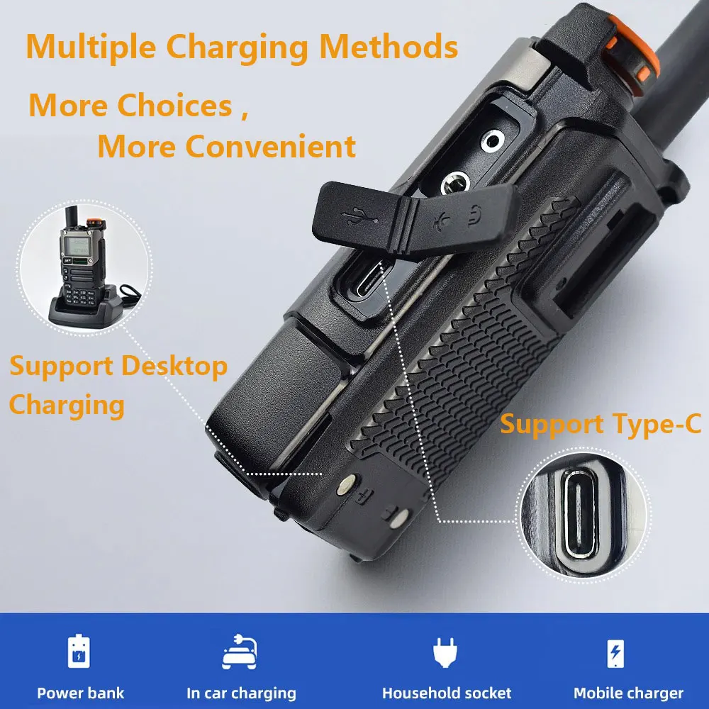 Quansheng UV K5 (8) Walkie Talkie Am Fm Two Way Radio Commutator Station Ham Wireless Set Long Range Receiver Quansheng UV-K6