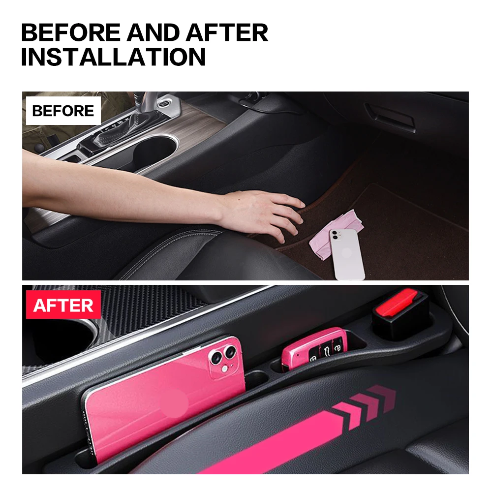 Para Audi Q2 Q3 8U F3 Q5 8R FY Q7 4L 4M Q8 TT A2 A3 relleno de espacio de asiento de coche entre asientos decoración de hendiduras accesorios interiores