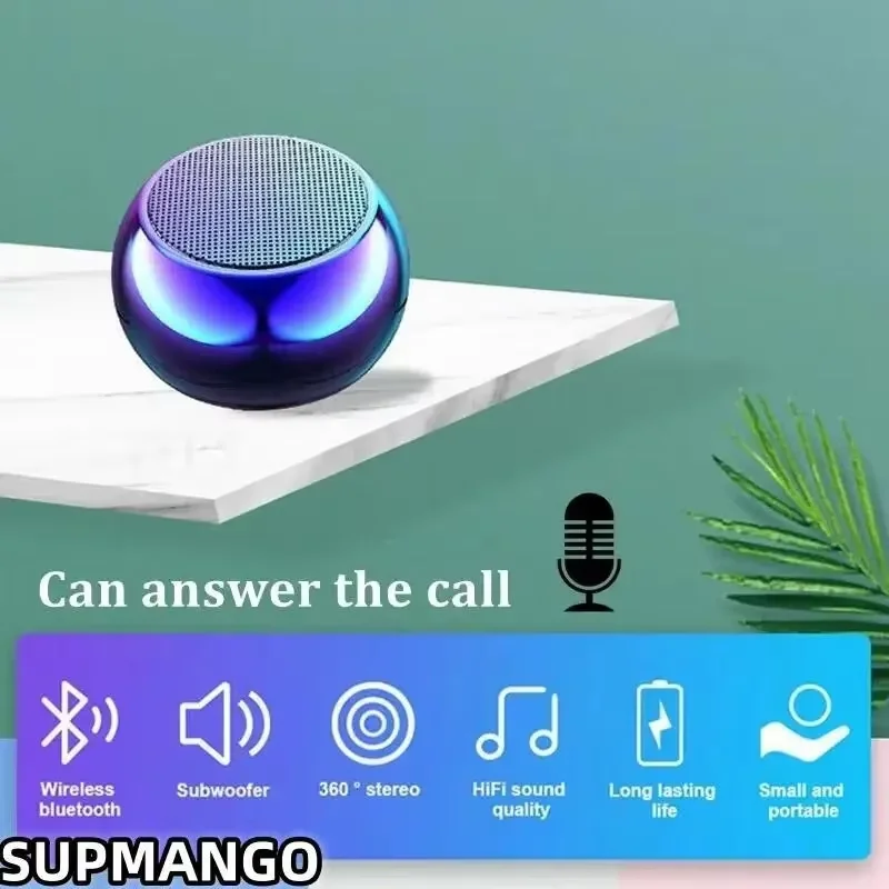 Altoparlante wireless Bluetooth M10 Piccolo subwoofer portatile in metallo pesante con pistola in acciaio Mini altoparlante Bluetooth esterno