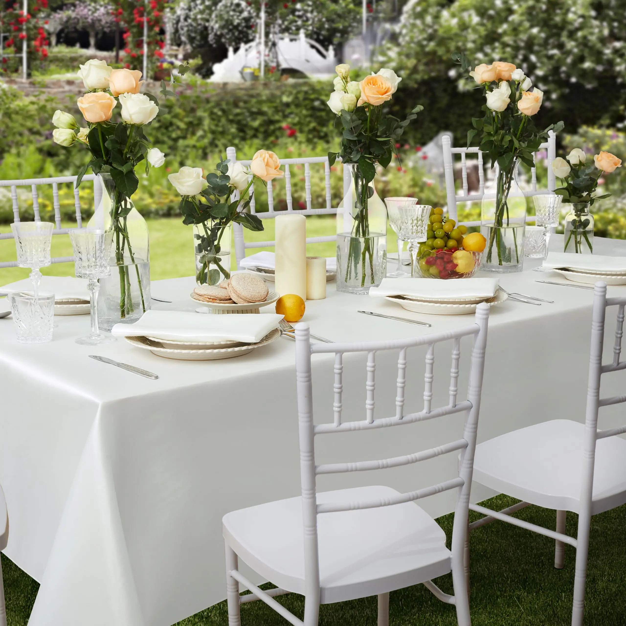 Mantel rectangular de satén, cubierta de mesa de Color sólido suave y brillante para comedor, suministros para banquetes de fiesta de boda