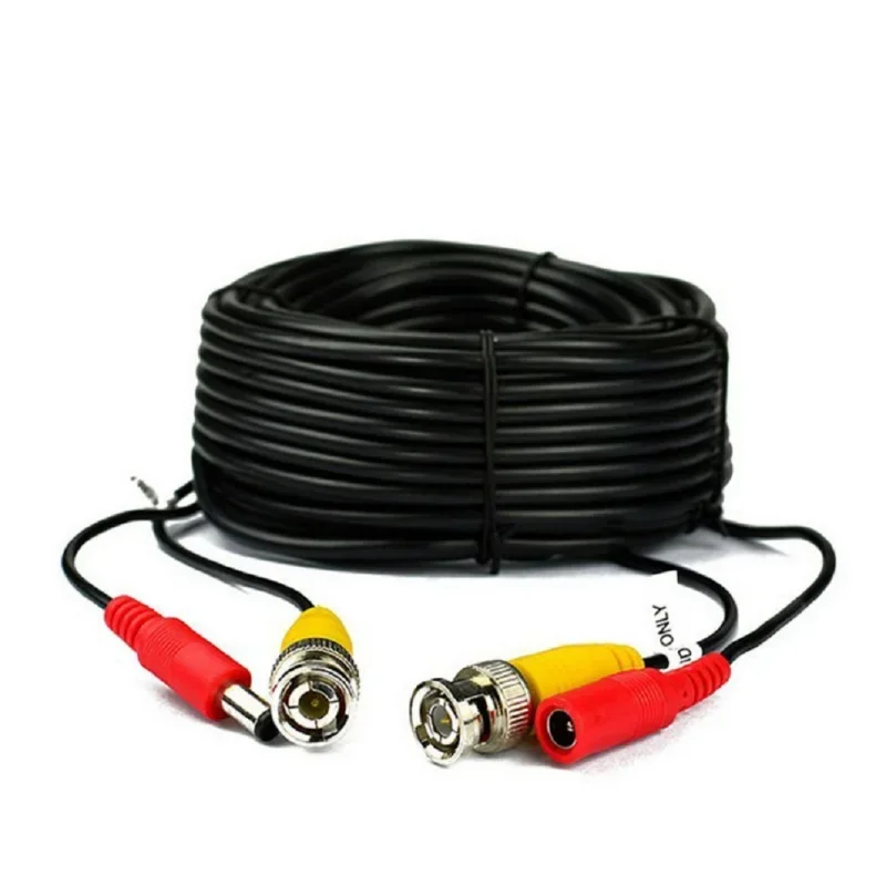 Línea de extensión CC BNC de 5-50m Fuente de alimentación de vídeo Línea integrada Cable BNC Fuente de alimentación de vídeo Línea integrada