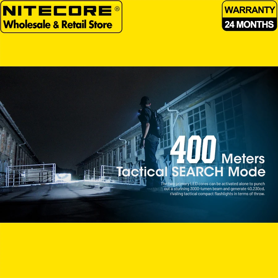 Tactical Search Light NITECORE EDC29 6500 Lumens Ultra Slim High Performance EDC Flashlight Built-in 2500mAh Li-ion Battery