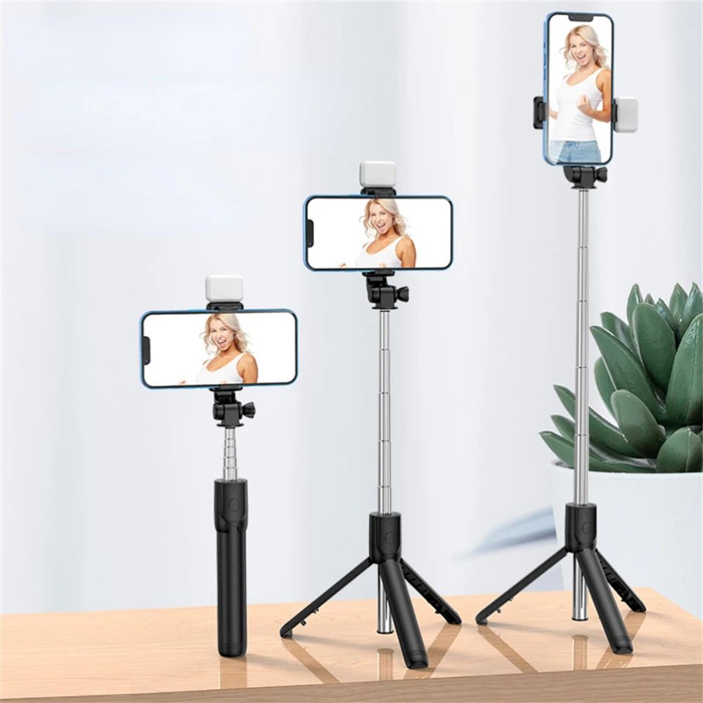 Portable Wireless Bluetooth Selfie Stick Tripod Stand Multifunctional Tripod With Wireless Remote Shutter For IOS Android Phone