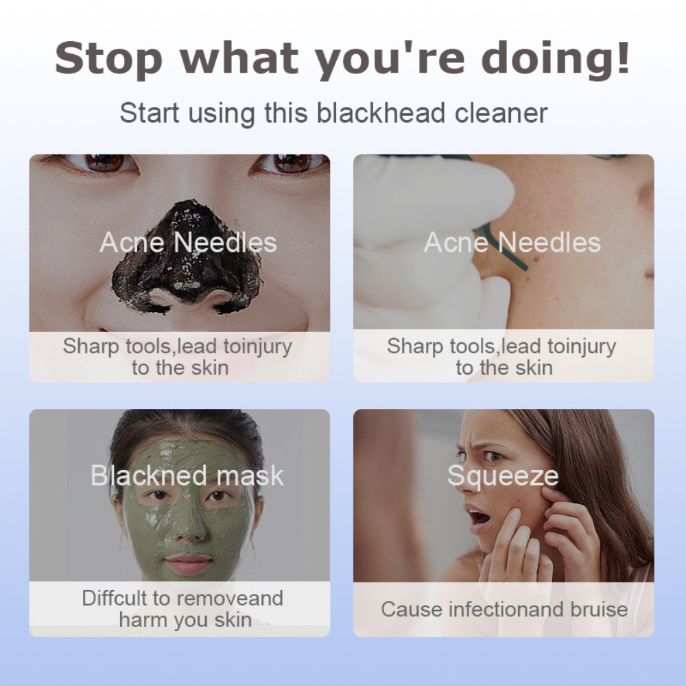 Electric Blackhead Remover 3 Suction Mode Face Cleansing Beauty Machine Pore Vacuum Blackhead Dead Skin Removal Skin Care Tool