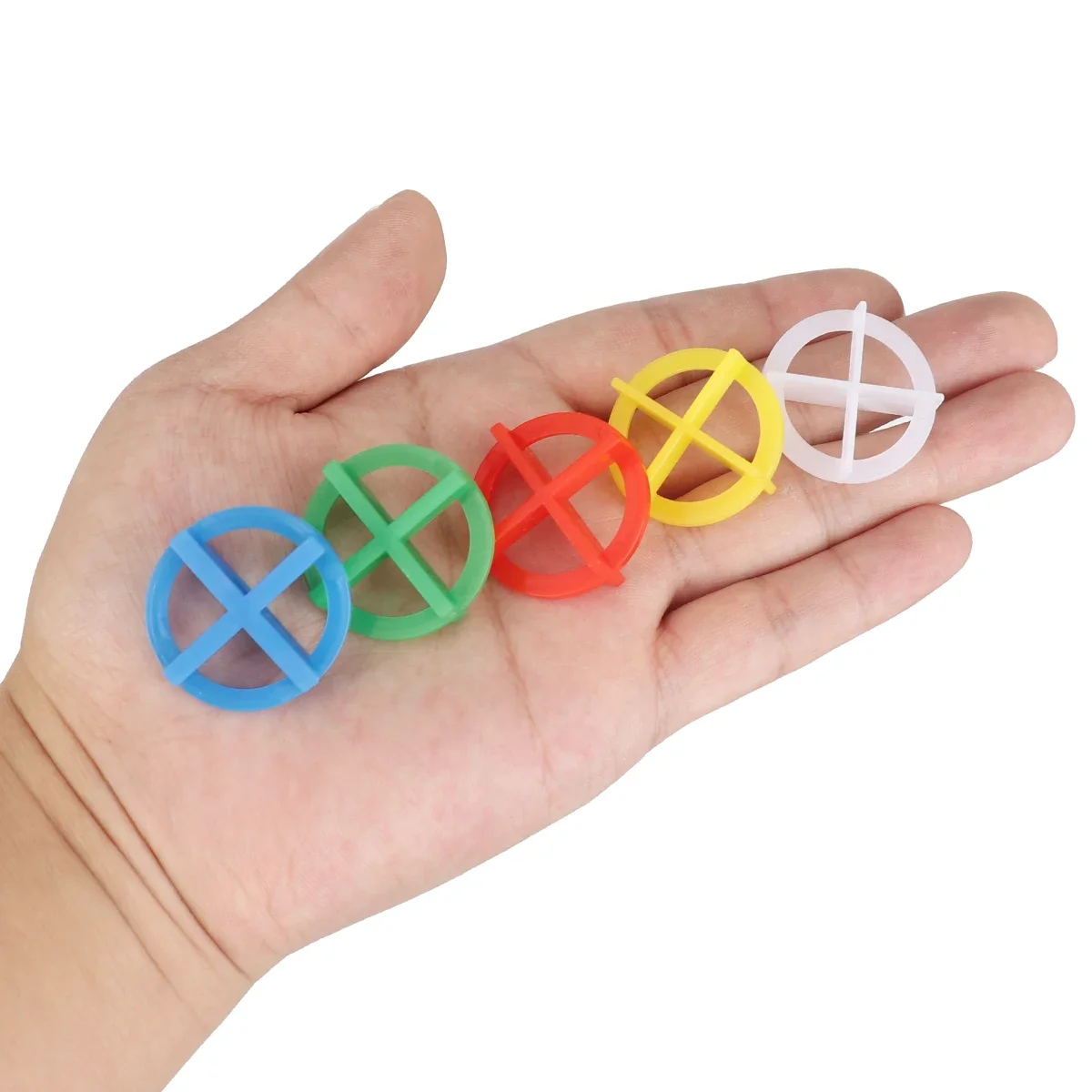 100PCS ขนาดคู่กระเบื้อง Spacers คลิป WEDGE เซรามิค Leveling System สําหรับชั้นกระเบื้อง Gap Leveling System เครื่องมือก่อสร้าง