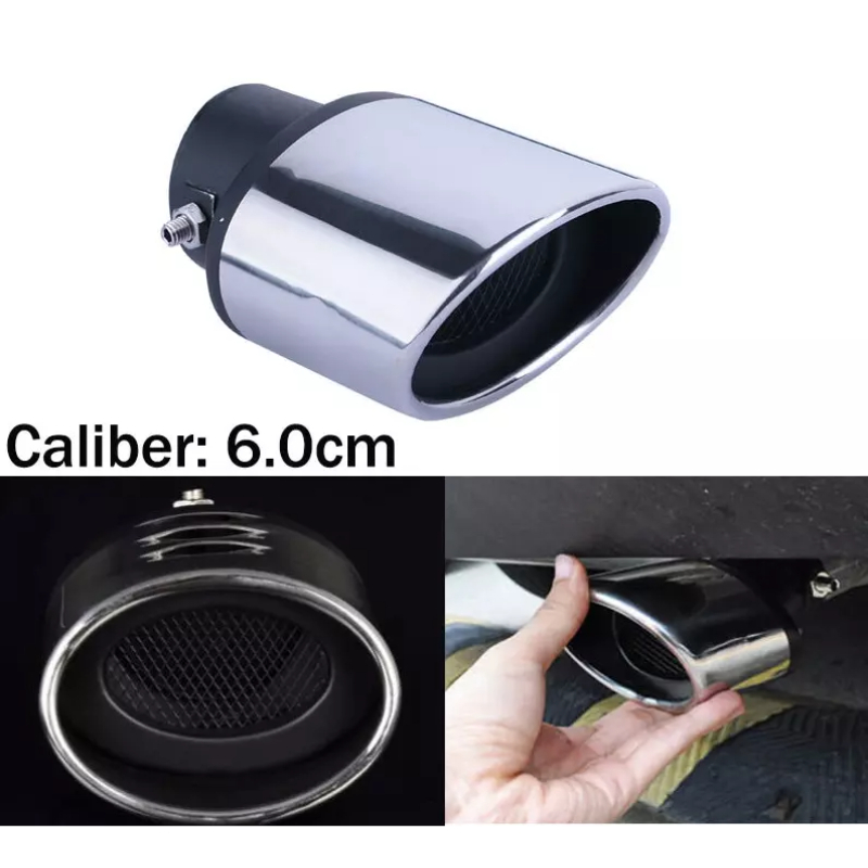 車のエキゾーストサイレンサー,ステンレスクローム,直径調節可能なノズル,ボルト留め,リアエキゾーストサイレンサー,トヨタカローラrav4,2019-24