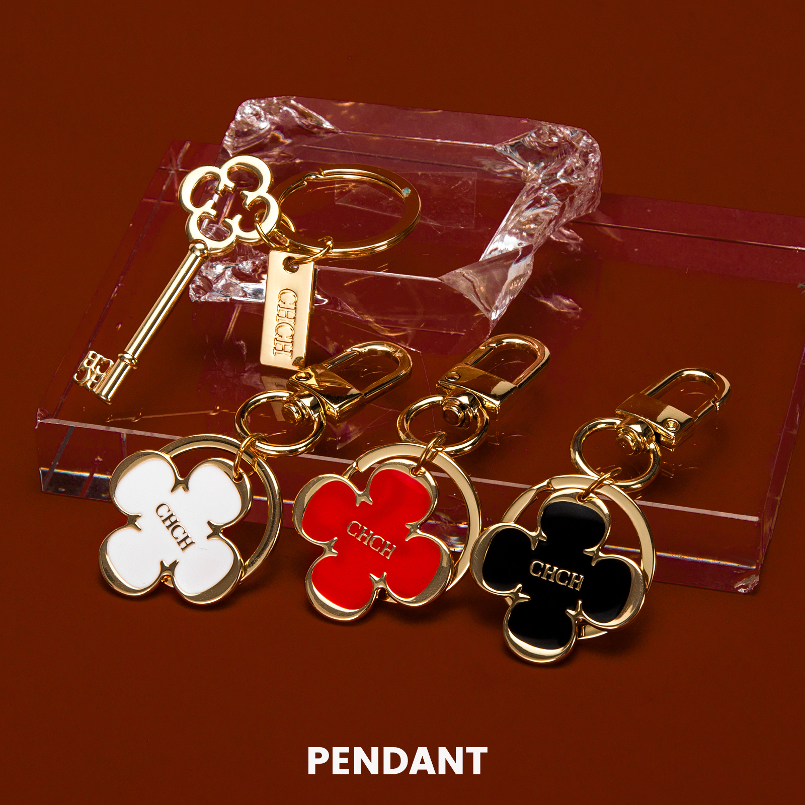 Fashionable and Classic New Luggage Accessories Luxurious Four Leaf Clover Design Packaging Jewelry