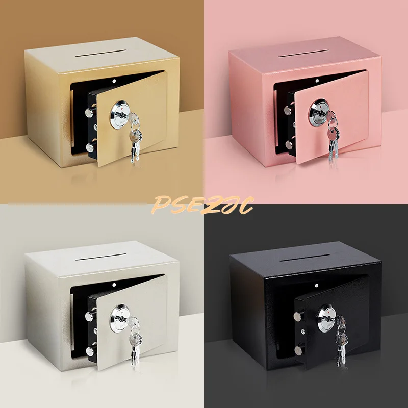 ครัวเรือน Enterprise Anti-Theft MINI Office Hotel ทั้งหมดกุญแจเหล็กปลอดภัยกล่องเงินสด