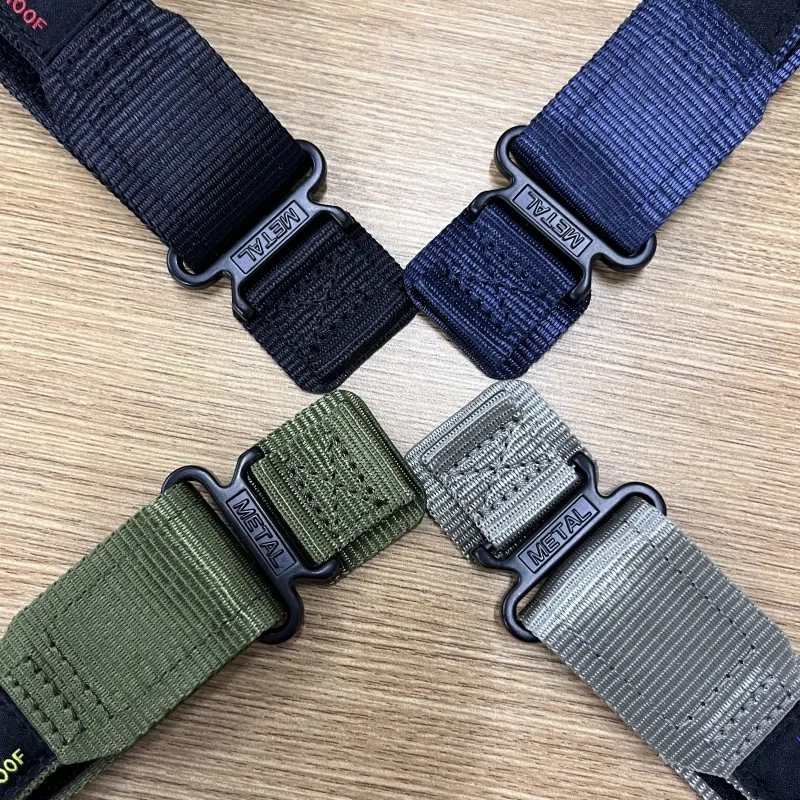 Pulseira de relógio de nylon de 20mm 22mm para Garmin Vivoactive 4/Vivoactive 5/3, pulseira de velcro para Forerunner 255 265 245 645 165 55