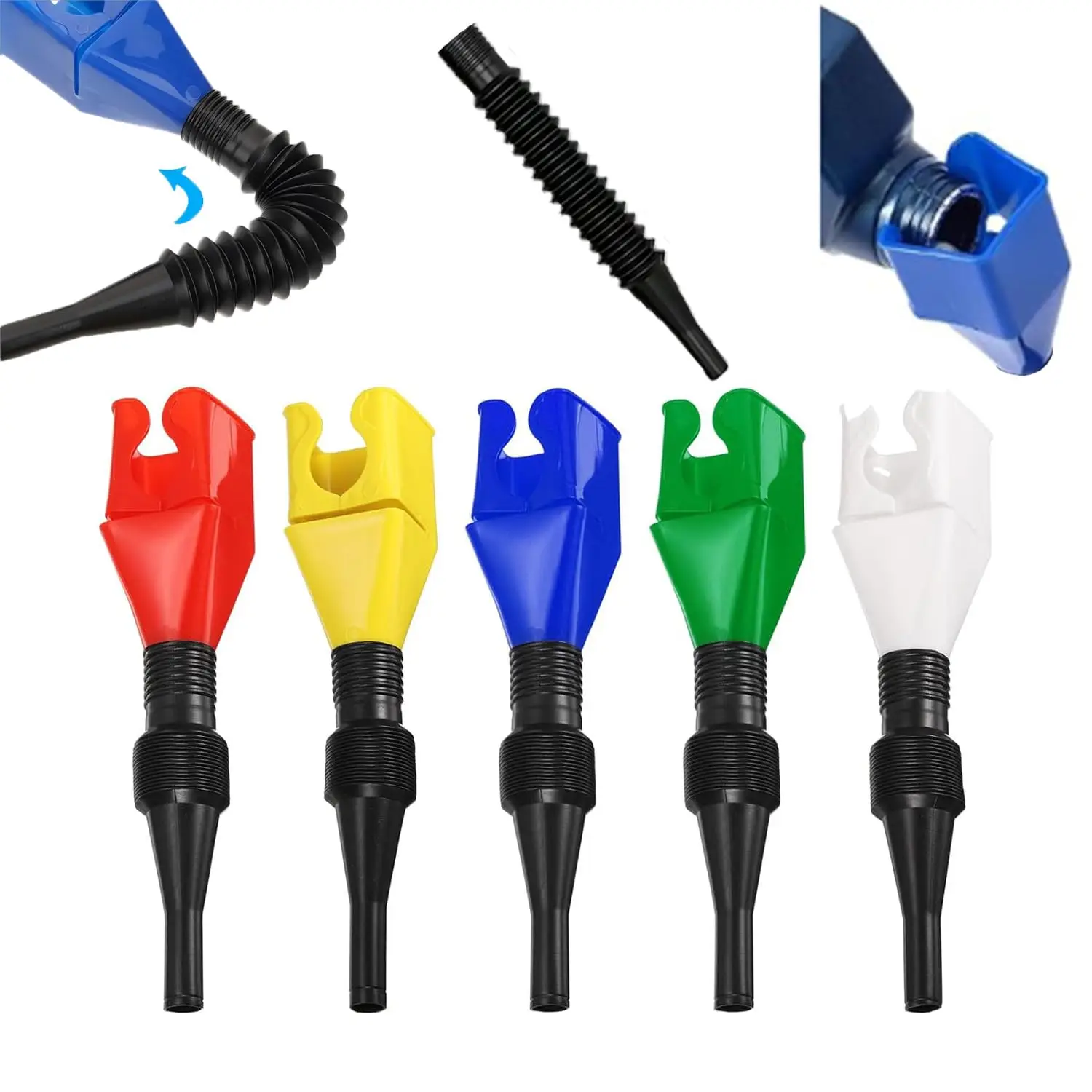 1 pçs funil de reabastecimento do carro gasolina dobrável funil de óleo do motor ferramenta funil plástico ferramenta de reabastecimento do carro acessórios automóveis