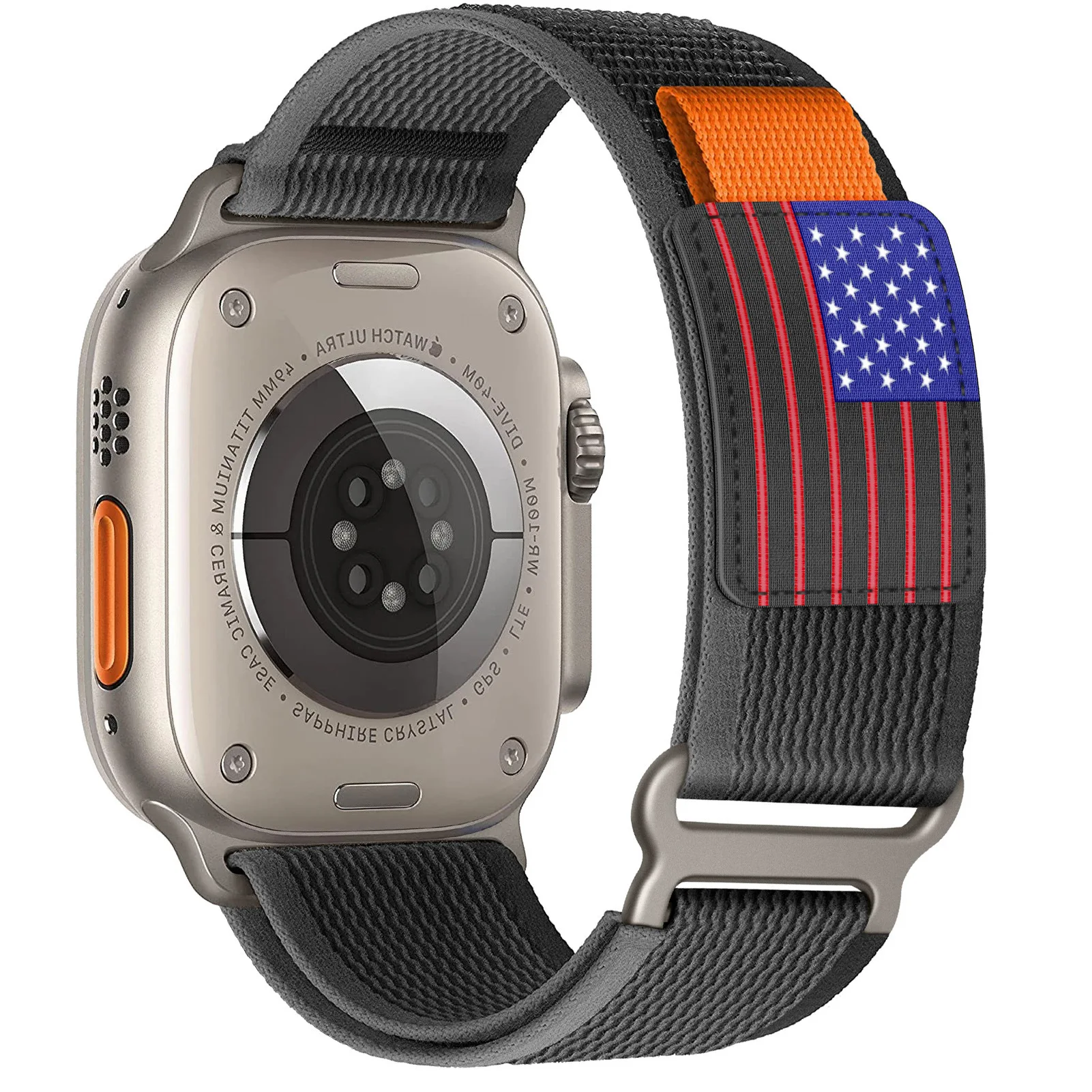 Trail Loop สําหรับ Apple Watch Band 44 มม.45 มม.49 มม.40 มม.41 มม.46 มม.44 42 มม.45 มม.สร้อยข้อมือไนลอน iWatch Series 10 9 8 7 SE Ultra2