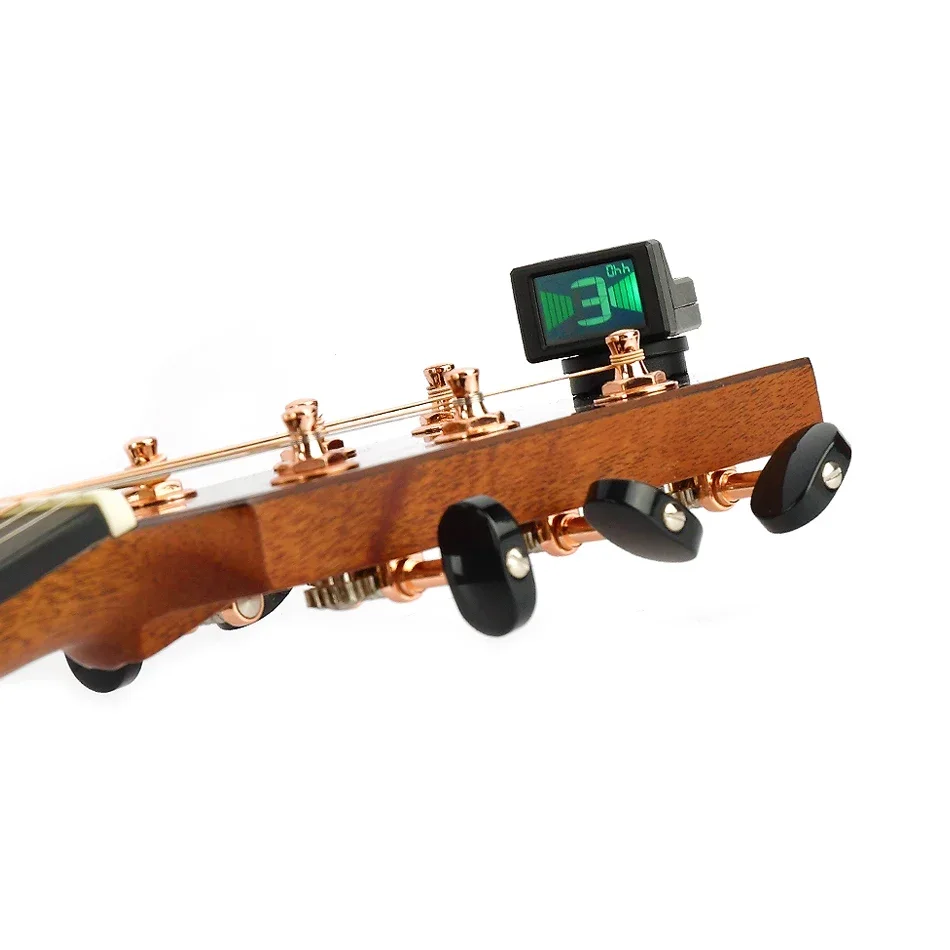JT-306 Мини-гитарный тюнер, цифровой ЖК-тюнер с зажимом для электроакустической классической гитары, хроматическая гитара, бас-гитара