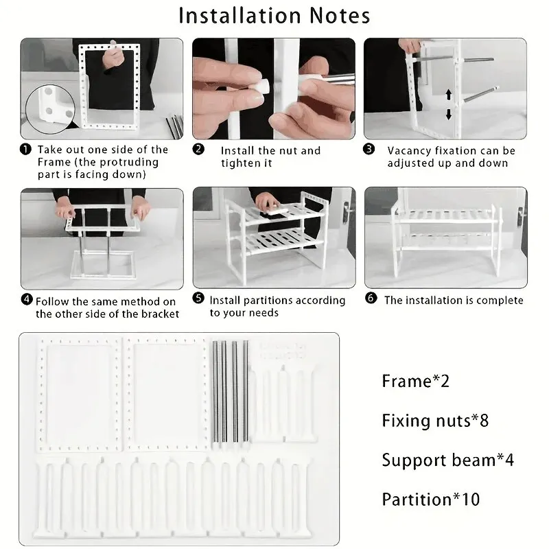 Schrank-Organizer-Regale, stapelbare Küchenthekenregale, Schrank-Organizer und Aufbewahrung, Speisekammer-Organizer