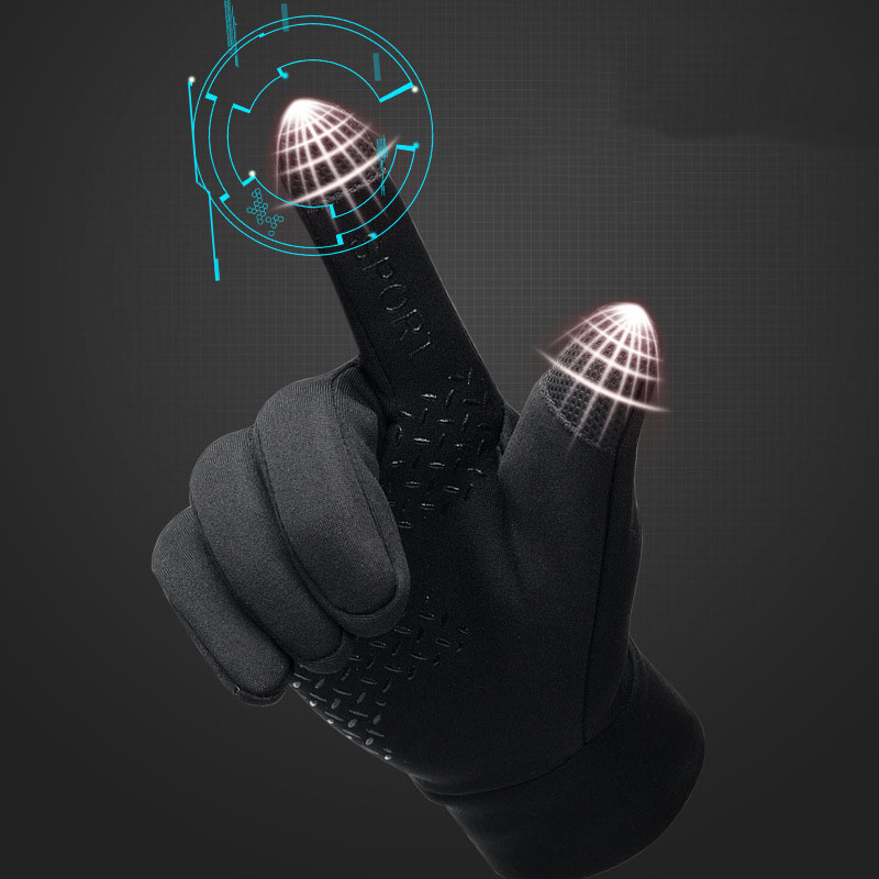 Luvas impermeáveis e à prova de vento para homens e mulheres, luvas antiderrapantes, touchscreen, ao ar livre, pesca, esportes, equitação, esqui, respirável, outono, senhora