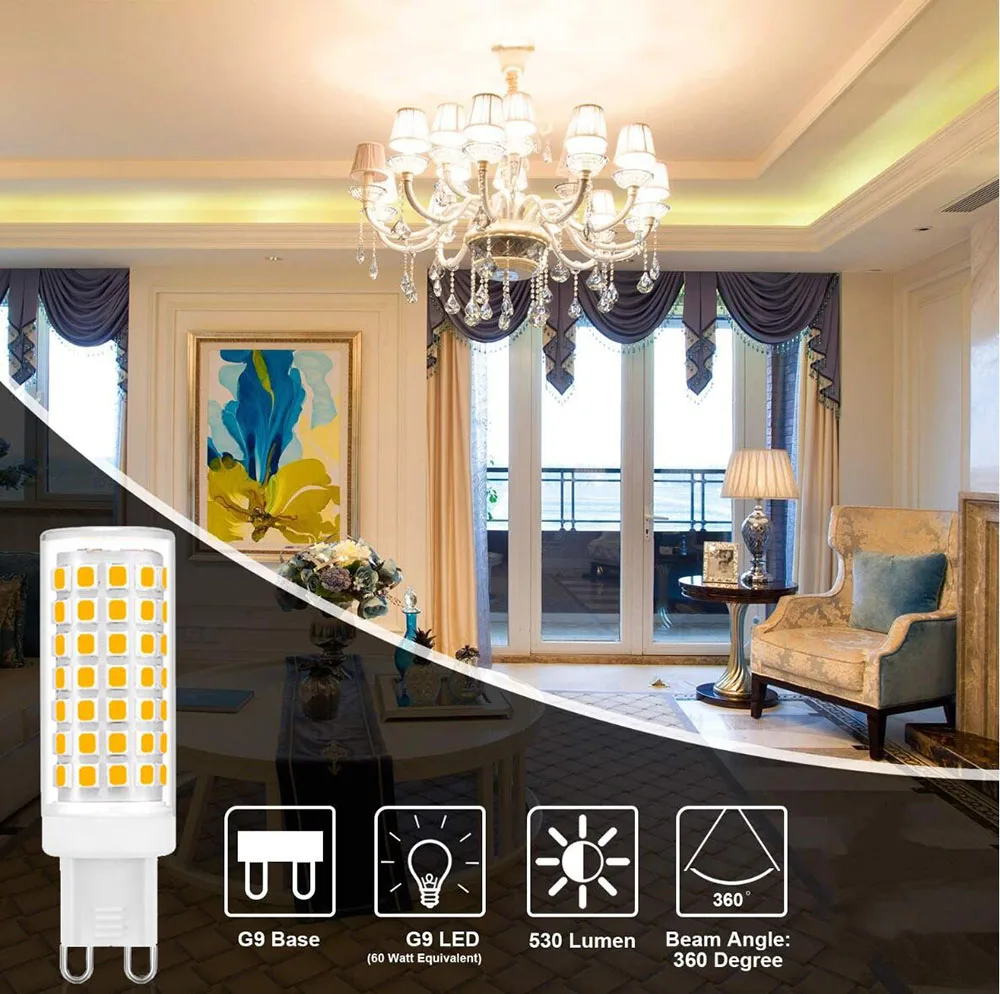 G9 LED Lamp 7W 9W 12W 15W 18W AC110V 220V Led Bulb SMD 2835 LED G9 Light Replace 30/40W Halogen Lamp Light for Home Useful