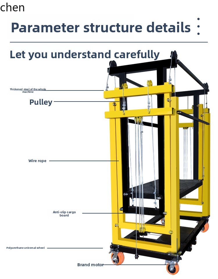 HT electric scaffold folding construction site multi-function remote control lifting platform