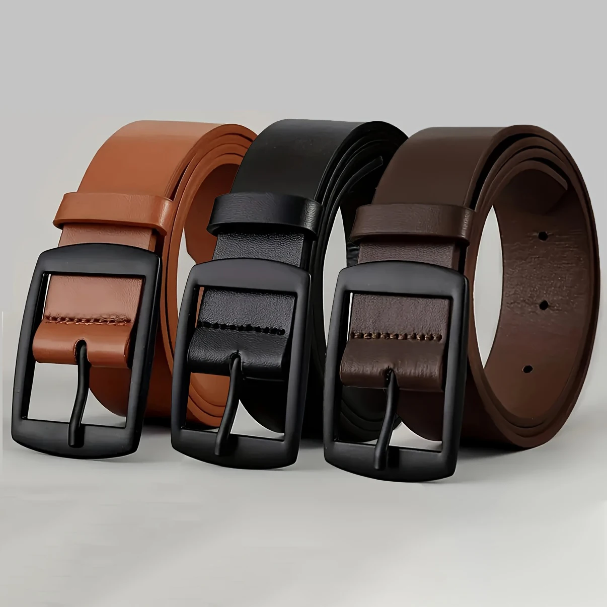 Cinturón de lujo a la moda para hombre, cinturón de cuero PU con hebilla de Metal, correa de cintura de diseñador de marca de alta calidad para pantalones vaqueros, cinturón para mujer