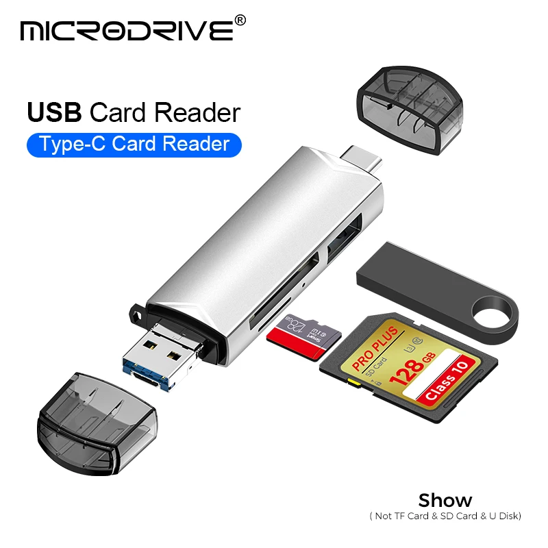 Lector de tarjetas multifuncional de alta velocidad OTG 6 en 1 para teléfonos móviles y computadoras Dispositivo de transferencia de datos versátil