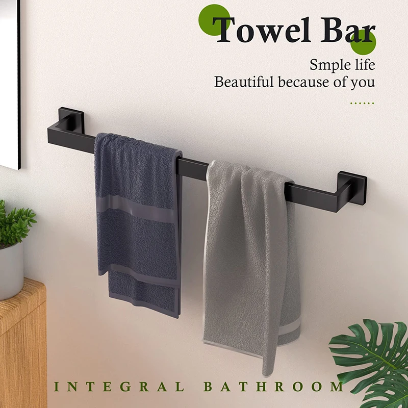 Bad Zubehör Set Matte Schwarz Wand Regal Wc Rollen Papier Halter Robe Haken Aufhänger Handtuch Schiene Bar Rack Ring Bad Hardware