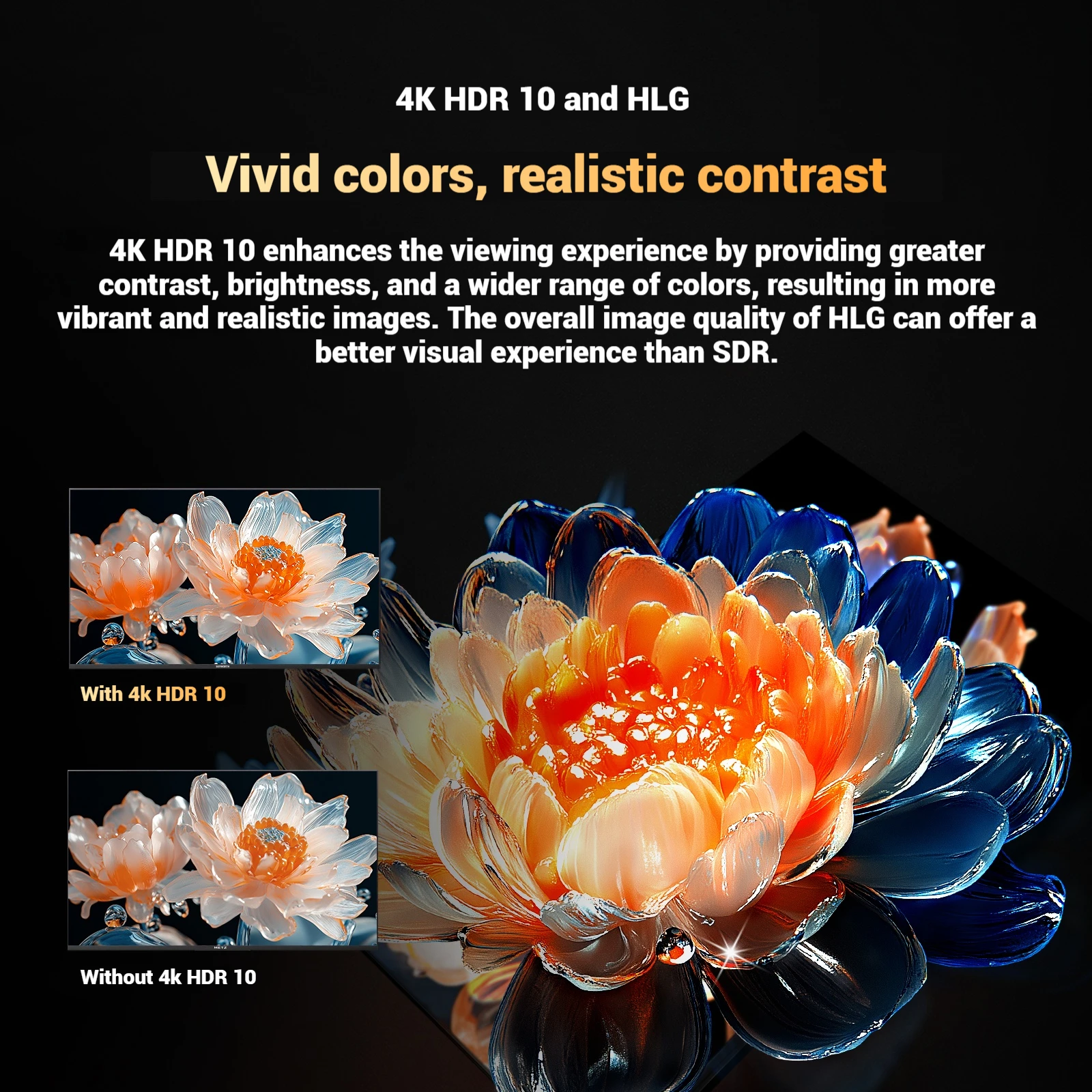 Telewizor Metz 43 cale 4K UHD Smart LED TV Google TV HDR 10 MEMC Dolby Audio Google Cast Sterowanie Głosowe Tuner 2025 43MUF7000Z