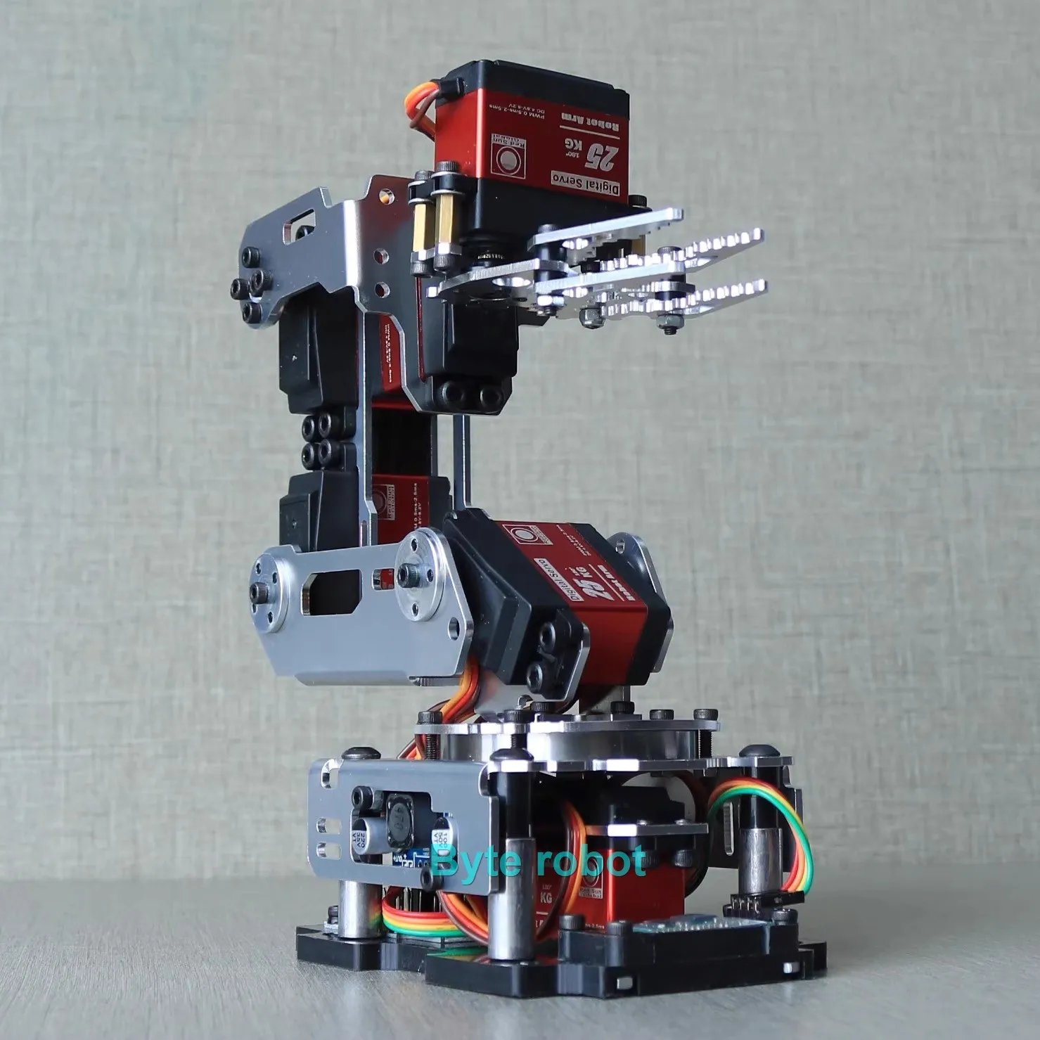 APP Control 6 Dof Robot Arm Clamp Claw Metal Mechanical NANO RC Robotics Arm for Arduino Robot DIY Kit with 20kg Digital Servos
