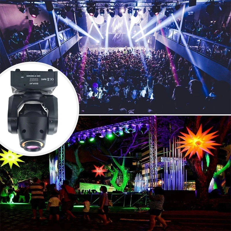 2024 Moving Head Beam Stage Party Bar Lamps 60W/80W Rotating Lamp Dj Disco Audience Led Spot Lights a Wariety of Pattern Light