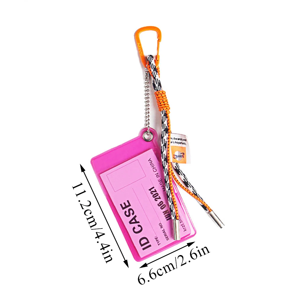 Lanyard and Credential Holder Metal Keyring Landyards Pink Cord for Keys With Card Holder Keychain Accessories Decorations