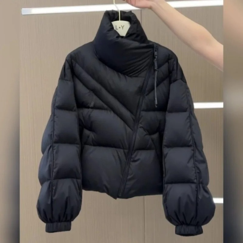 2025 neue Winter Frauen Kurze Daunenjacke Koreanischen Stil Lose Dicke Warme Mantel Mode
