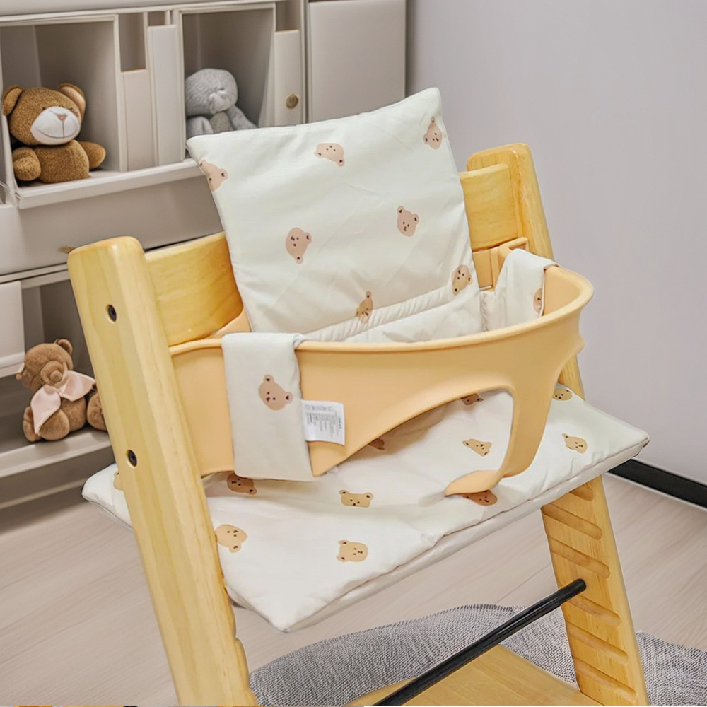 Almofada de animais para cadeira de jantar de bebê, almofada de desenho animado anti-frio e antiderrapante ao sair, acessórios para cadeira de jantar de bebê