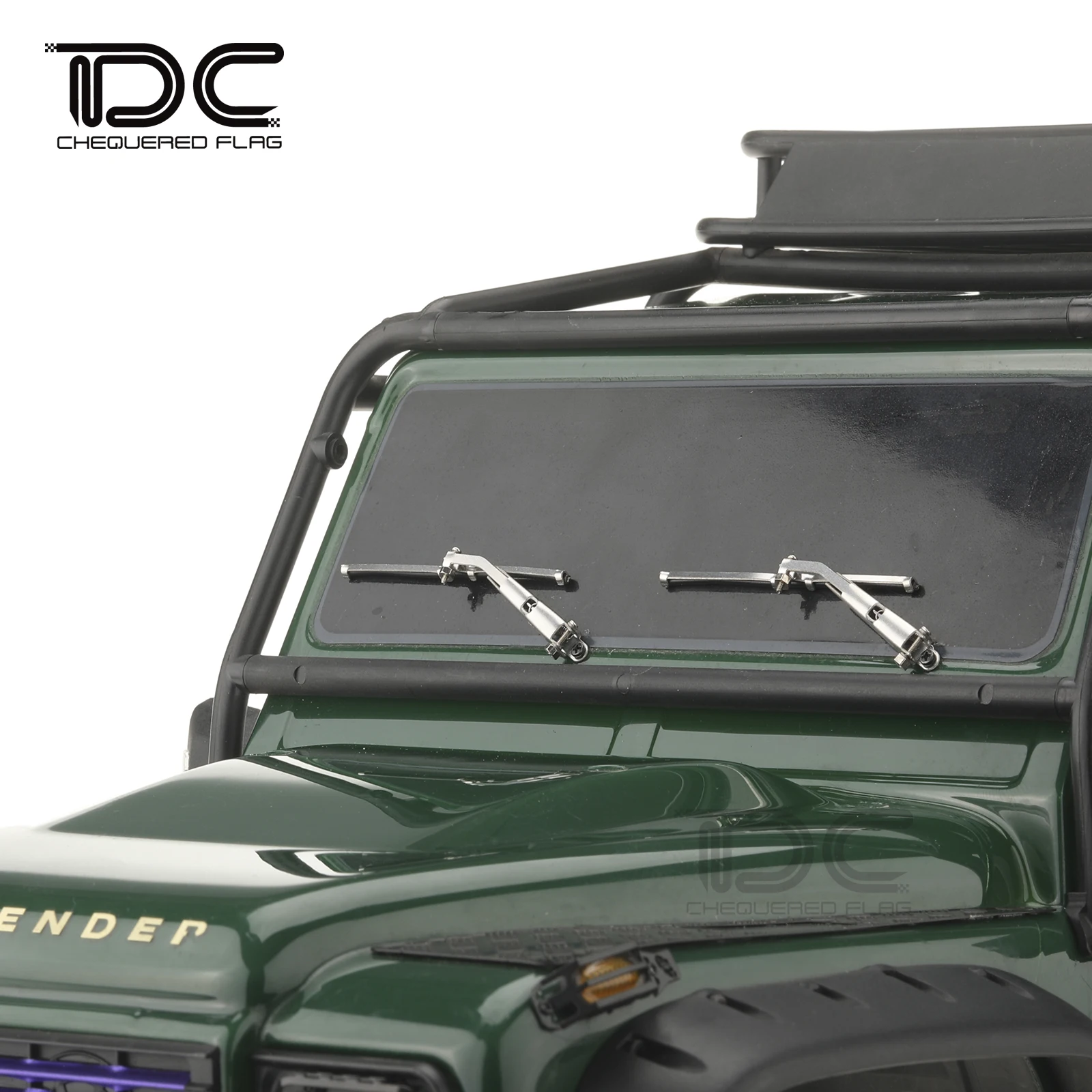 Kim Loại Kính Chắn Gió Khăn Lau 1/10 RC Xe Bánh Xích Lắp Cho Trục SCX10 Cherokee Hậu Vệ Bronco G500 Redcat Phần