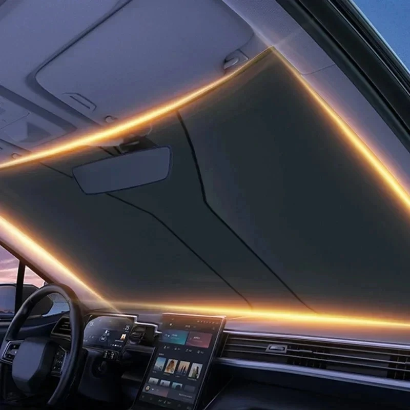 กระจกรถยนต์ Sun Shade สําหรับ Citroen Picasso Sunshade ฤดูร้อน Visor Protector บล็อกพับได้รังสี UV อุปกรณ์ป้องกัน