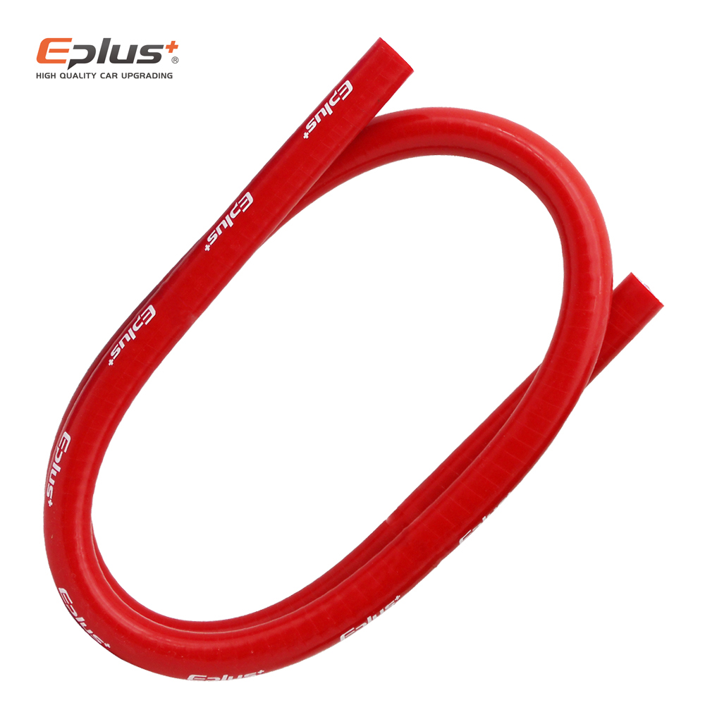 EPLUS 4-laags polyester siliconenslangen recht 1 meter automotor universele hoge temperatuur silicagelbuis zwart blauw rood