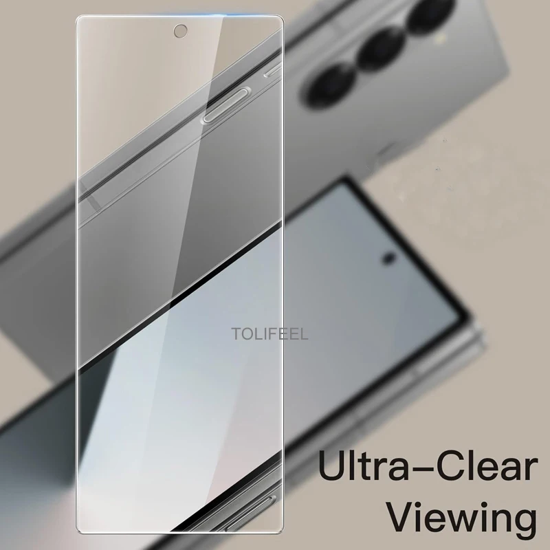 4 Uds vidrio templado para Samsung Galaxy Z Fold 7 6 5 4 3 Protector de pantalla Premium transparente para Samsung Z ZFold 6 5 Fold5 película de vidrio
