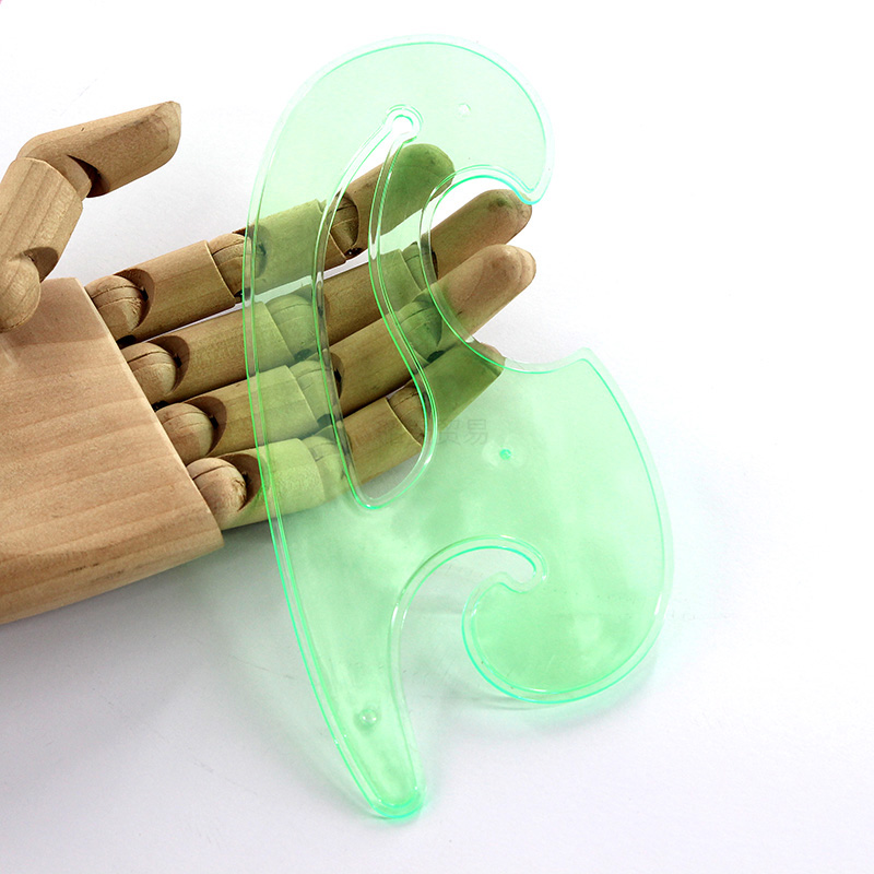 French curve ruler, a set of 3,5.3”, 6.3”, 12.6” curve board drawing template ruler three-piece animation animation sewing ruler